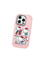 iPhone 16 Pro Compatible Case with Camera Protector Pink Silicone Couple Phone Case with Kitty Pattern - 3