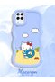 Samsung Galaxy A12 Compatible Case Camera Protector Blue Silicone Couple Phone Case Kitty Pattern - 2