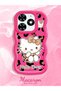 Tecno Spark 20C Compatible Case Camera Protector Red Silicone Couple Phone Case Kitty Pattern - 2