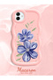 Samsung Galaxy M13 Compatible Case Camera Protector Pink Silicone Couple Phone Case Floral Pattern - 2