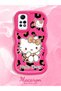 Redmi Note 12 Pro 4g Compatible Case with Camera Protector Red Silicone Couple Phone Case Kitty Pattern - 2