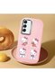 Samsung Galaxy S22 Compatible Case Camera Protector Pink Silicone Couple Phone Case with Kitty Pattern - 2