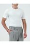 Italian Style Slim Fit Crew Neck Knitwear T-Shirt White T13764