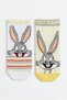 Licensed Bugs Bunny 2-Pack Girls Boys Booties Cotton Socks Daily Socks Gift Socks Cute Hero Socks Lt22863-Erk