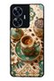 Realme C55 Glossy Phone Case with Turquoise Ottoman Coffee Design