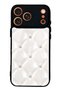 iPhone 17 Pro Max Ivory Diamond Cushion Design Glossy Phone Case