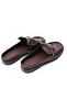 Milano Brown Loafer Slippers - 6
