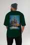 Moscow Russia 2 Green Oversize Country City Back Printed Unisex T-Shirt 100% Cotton Premium - 5