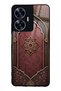 Realme C55 Burgundy Glossy Phone Case with Ottoman Emblem Design