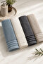 Jakuzi V2 4-Piece Hand and Face Towel Set 50X85 cm Soft Texture - 2