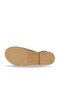 Brown Leather Women's Flat Sandals - 6