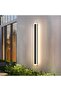 Outdoor Wall Light 100CM 39W LED Black IP65 Waterproof Warm White 3000K Modern Wall Lamp - 6