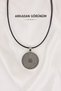 Women's Leather Cord Epoxy Starfish Pendant Necklace with Natural Flower Detail Round Design - 2