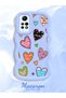 Redmi Note 12 Pro 4g Compatible Case Camera Protector Blue Silicone Couple Phone Case Heart Pattern - 2