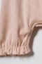 Baby Girl Cotton Salmon Bow Collar Short Jumpsuit - 4