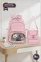 Transparent Luxury Primary-Secondary School Twill 3-Piece Set Bag with Toys, Thermal Lunch Bag and Pen Holder - 4