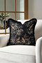 Exotic Bird Botanical Fringe Pillowcase - Ethnic Retro Cream Black Tassel Throw Pillow Cover - 3