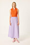 Long Skirt with Elastic Waist Pockets - 5