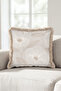 Elegant Fringed Pillowcase with Floral Pattern - Floral Bohemian Beige Mink Cream Tassel Throw Pillow Cover - 4
