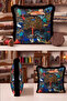 Exotic Jungle Tiger Pattern Fringe Pillowcase - Paradise Garden Black Tassel Throw Pillow Cover - 6
