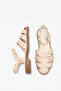 Lisbon Women's Genuine Leather Sandals - Beige Suede - 4