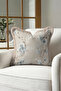 Floral Soft Tone Fringed Pillowcase - Romantic Botanical Boho Beige Mink Tassel Throw Pillow Cover - 3