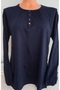 Er Clothing Summer Combed Cotton Blouse Long-Sleeve Crew Neck Elastic Cuff Laci