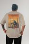 Istanbul Turkey 4 Beige Oversize Country City Back Printed Unisex T-Shirt 100% Cotton Premium - 2