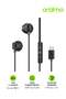 OEP-650 USB-C Wired In-Ear Headphones and Earbuds with Mic and Inline Remote For Hands-Free Calls Noise Cancelling Headset for iPhone Type C, iPad, Samsung Type C - Black Black