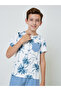 Teens Palm Print T-Shirt And Shorts Set - 2