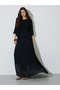 Black Pleated Blouse And Maxi Skirt Co-Ord Set