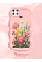Realme C25Y Compatible Case Camera Protector Pink Silicone Couple Phone Case Floral Pattern - 2
