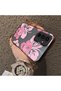 Samsung Galaxy A54 Compatible Silicone Edge Hard Back Case Couple Phone Case with Floral Pattern - 4