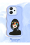 Oppo Reno 14F Compatible Case Camera Protector Blue Silicone Couple Phone Case Girl Pattern - 2