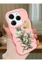 Tecno Spark 20 Pro Compatible Case Camera Protector Pink Silicone Couple Phone Case Butterfly Pattern