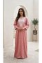 Blush Bloom Embroidered Jalabiya – Elegant Floral Modest Dress