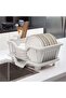 Dish Drying Rack with Drainboard - Expandable, Space Saving - Polypropylene - Dish Rack for Kitchen Counter - Dish Drainers with Spout - Kitchen Sink Organizer - 2