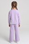 Girl's Tracksuit Set with Wide Legs, 3 Pieces