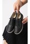 Eren 0530 Black Full Orthopedic Silicone Sole Comfortable Daily Women's Shoes - 3