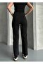 Women's Black High Waist Mom Jean Pants Stretchable - 7