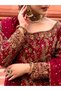 Maroon Faux Georgette Kameez Salwar Dupatta -NHRT2766 | Maroon-Size:XL-42-Inches - 4