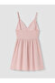 Nevavm Embroidered Mini Dress with String Straps and a Difference - 6