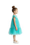 - Tulle Flutter Sleeve Party Dress - 2Y to 12Y - 2