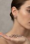 Steel Hoop Earring Set - 6 Pieces Minimalist Unisex Gray Earrings - 7