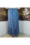 Elastic Waist 3-Layer Ruffle Viscose Fabric Skirt, Mevlana Long Cotton Skirt, Size 38-46 - 6