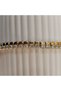 Gold Color with Rows of Zircon Stones - 2