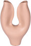 Decorative Ceramic Vase Maya Light Brown 16X28 Cm.