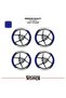 Cfmoto 250nk wide wheel rim decal sticker model 16-piece set - high quality - 2