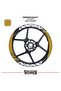 Bajaj pulsar ns200 wide rim cover sticker decal model 16-piece set - high quality