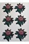 Kanavic Red Green Flower Applique - 3